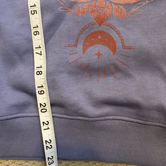 PACT S 100% Organic Cotton Ombre Lotus Fleece Lined Slouchy Sweatshirt. 🪷small - Picture 7 of 7